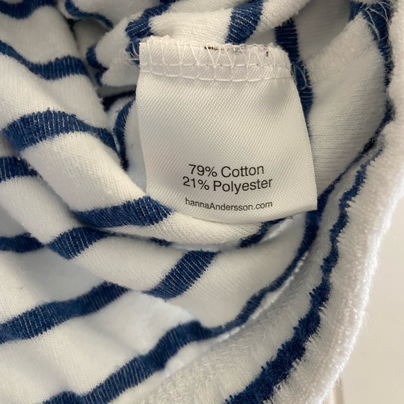 Hanna Andersson Terry Cloth Long Sleeve Zip Hoodie Swim Cover Up Beach 90 3T - Picture 5 of 8